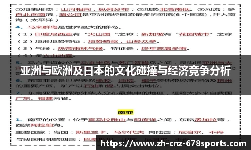 亚洲与欧洲及日本的文化碰撞与经济竞争分析